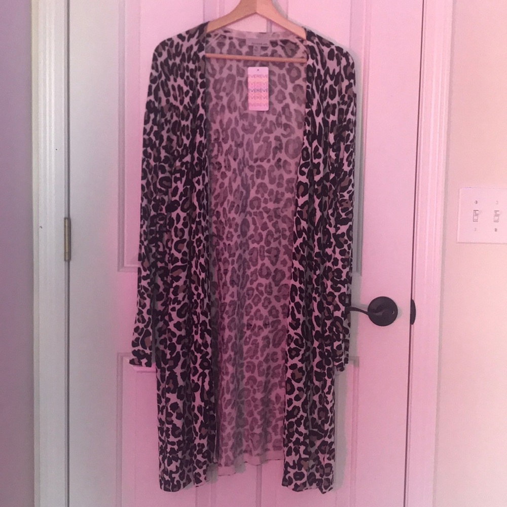 allison joy selena leopard cardigan